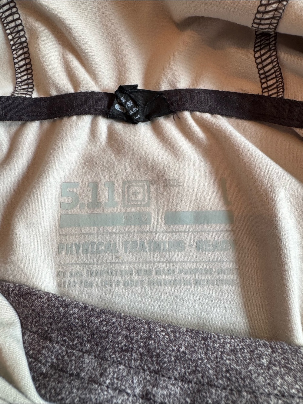 5.11 Tactical Men's Gray Camouflage Performance Hoodie - Picture 3 of 3